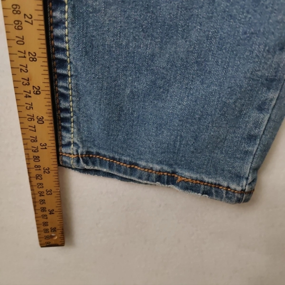 True luck style tl23042630 relaxed straight men jeans Size36x32 Light Stone Blue - Picture 9 of 13
